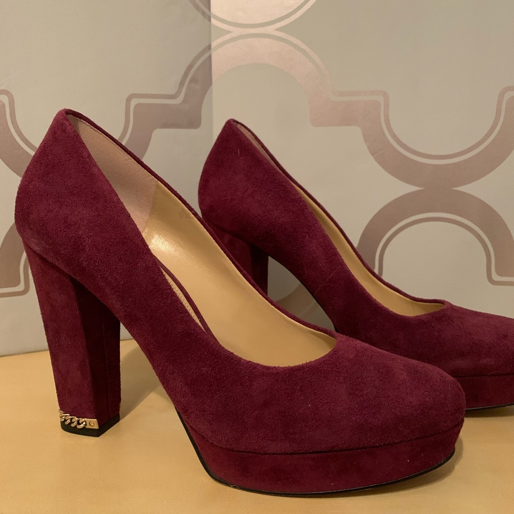 MICHAEL Michael Kors suede leather pumps